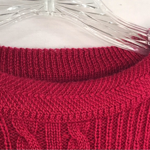 Stackpole Moore Tryon Hartford Vintage Men's Wool Cable Knit Pull Over Sweater - Picture 5 of 12